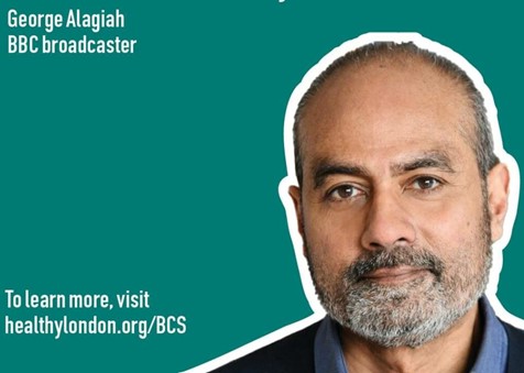 George Alagiah interview where he discusses his experiences with bowel cancer and why the NHS screening programme is so important to saving lives. 